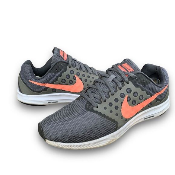 Nike Downshifter Cool Grey Lava Glow Running Athletic Shoes Women’s size 11 - Picture 15 of 15